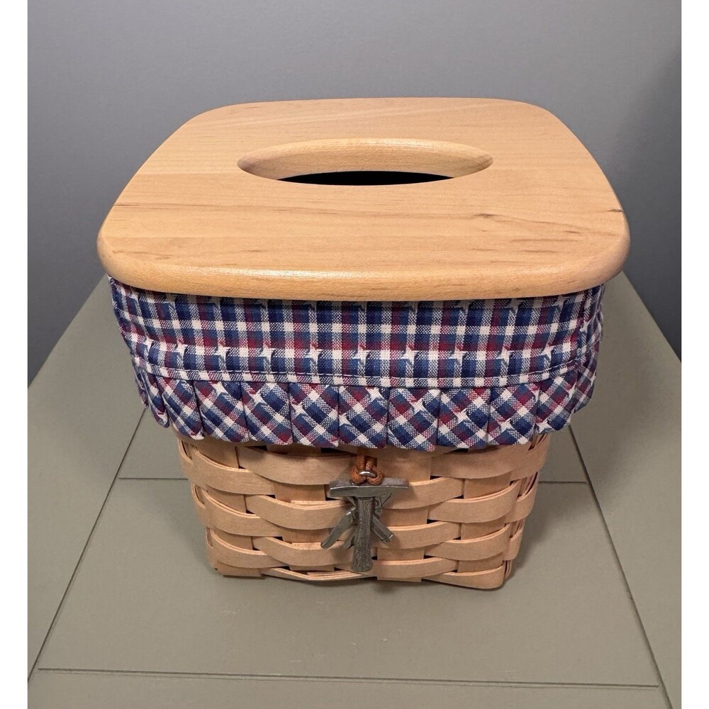 Longaberger Make A Basket Shop Tissue Basket woven at Longaberger Homestead